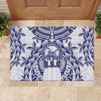 Tonga Queen Salote College Rubber Doormat Centenary White Version
