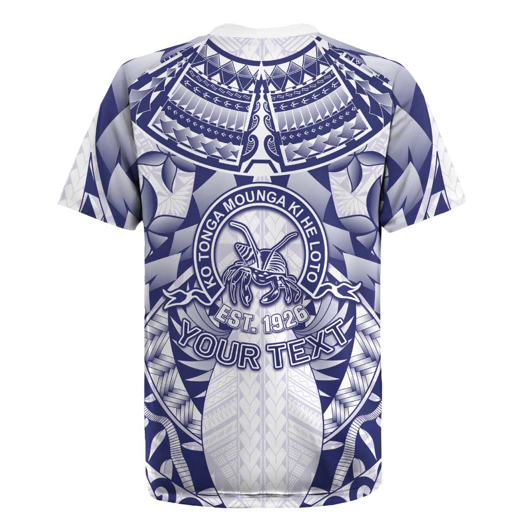 Personalised Tonga Queen Salote College Rugby Jersey Centenary White Version