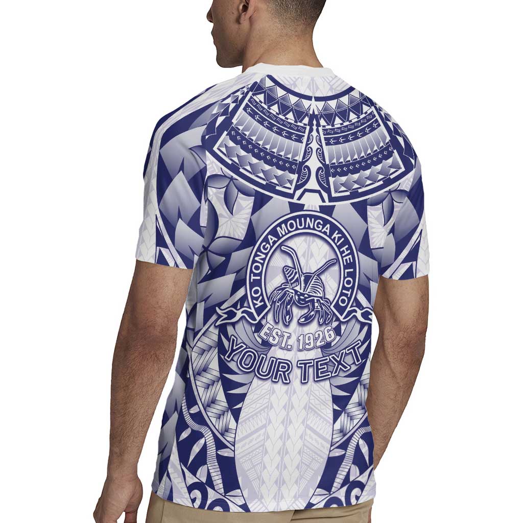 Personalised Tonga Queen Salote College Rugby Jersey Centenary White Version