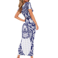 Personalised Tonga Queen Salote College Short Sleeve Bodycon Dress Centenary White Version