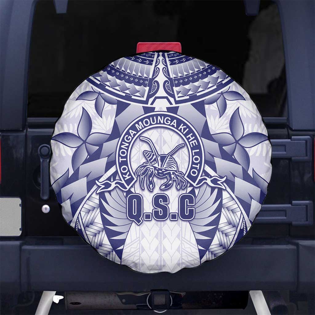Tonga Queen Salote College Spare Tire Cover Centenary White Version LT05 No hole White - Polynesian Pride