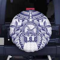 Tonga Queen Salote College Spare Tire Cover Centenary White Version LT05 No hole White - Polynesian Pride