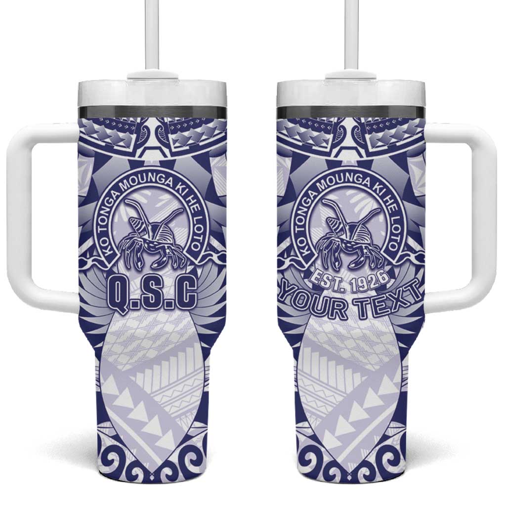 Personalised Tonga Queen Salote College Tumbler With Handle Centenary White Version