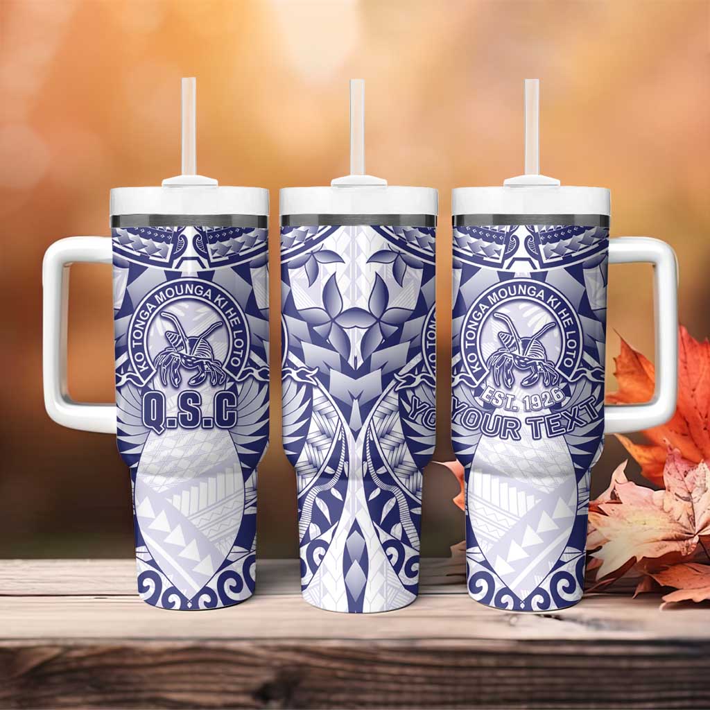 Personalised Tonga Queen Salote College Tumbler With Handle Centenary White Version