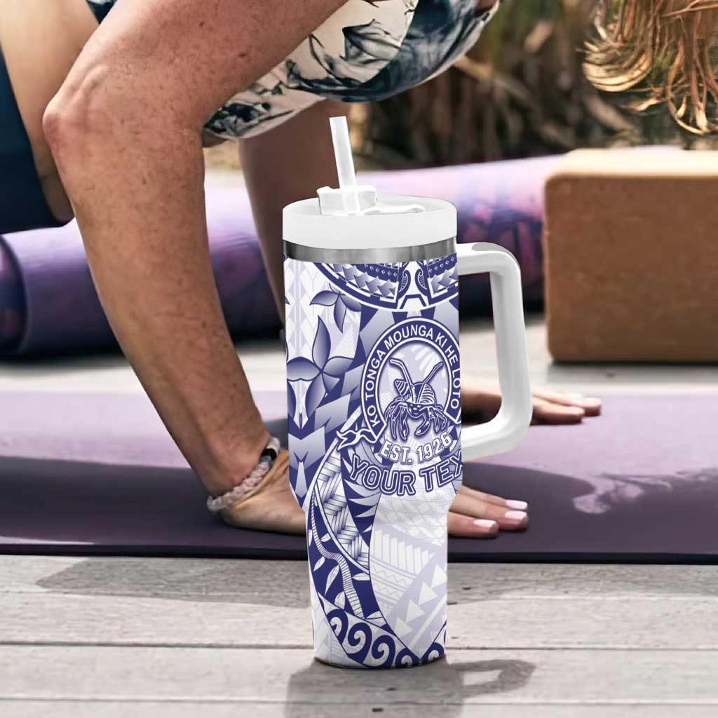 Personalised Tonga Queen Salote College Tumbler With Handle Centenary White Version