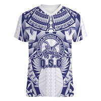 Personalised Tonga Queen Salote College Women V-Neck T-Shirt Centenary White Version