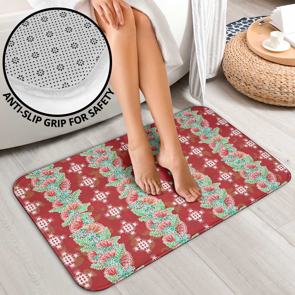 Hawaii Ohia Lehua Bathroom Set Tropical Vibes Crimson
