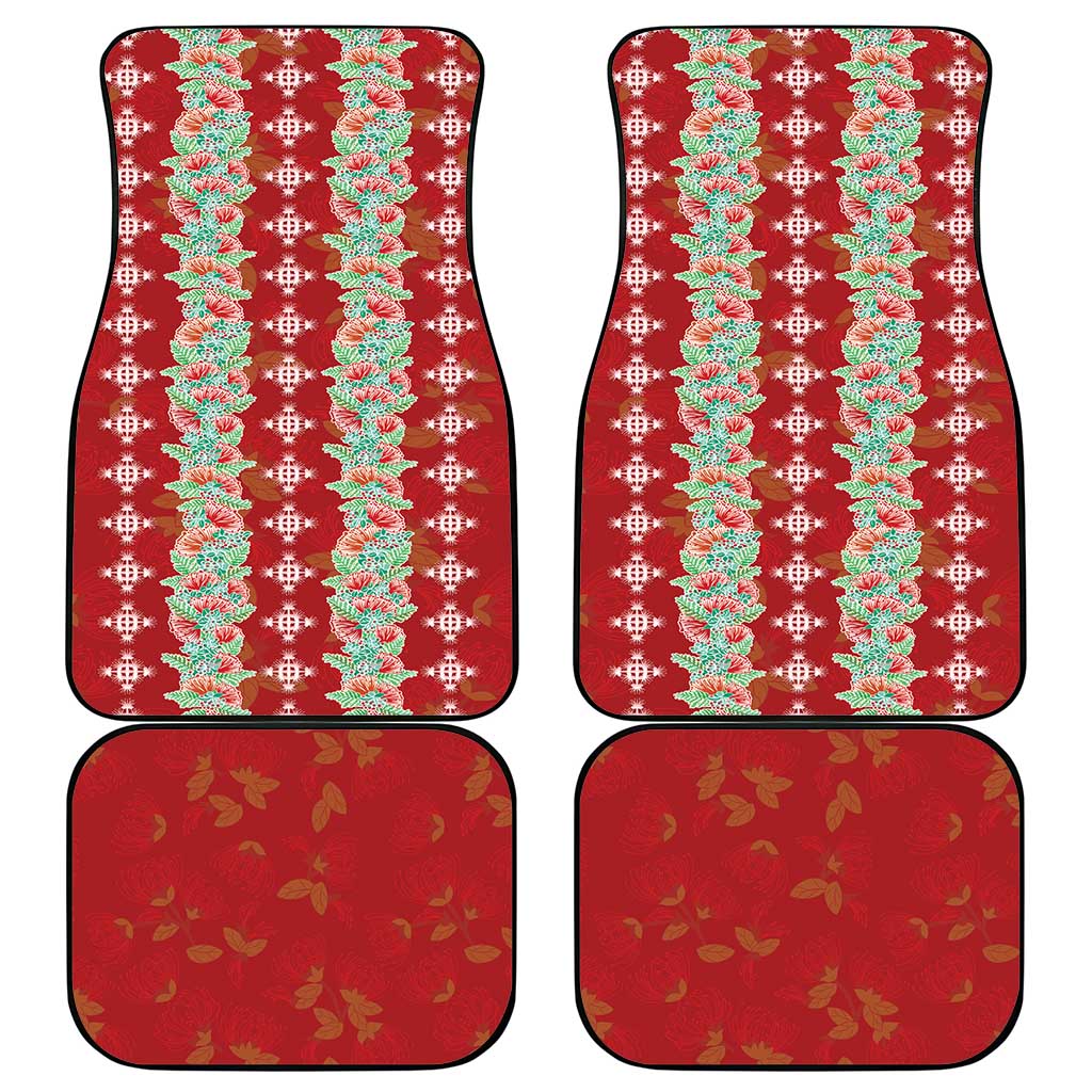 Hawaii Ohia Lehua Car Mats Tropical Vibes Crimson