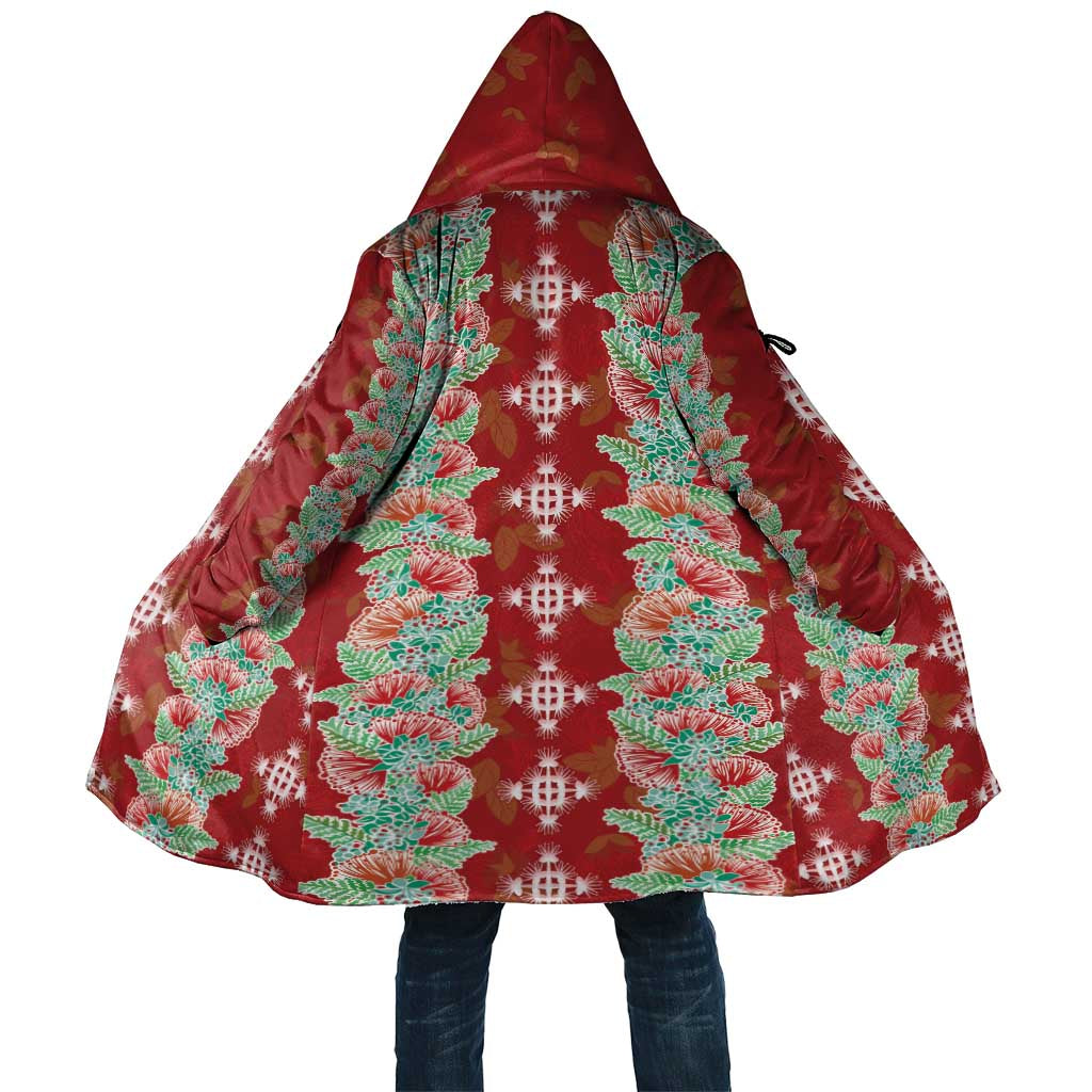 Hawaii Ohia Lehua Cloak Tropical Vibes Crimson