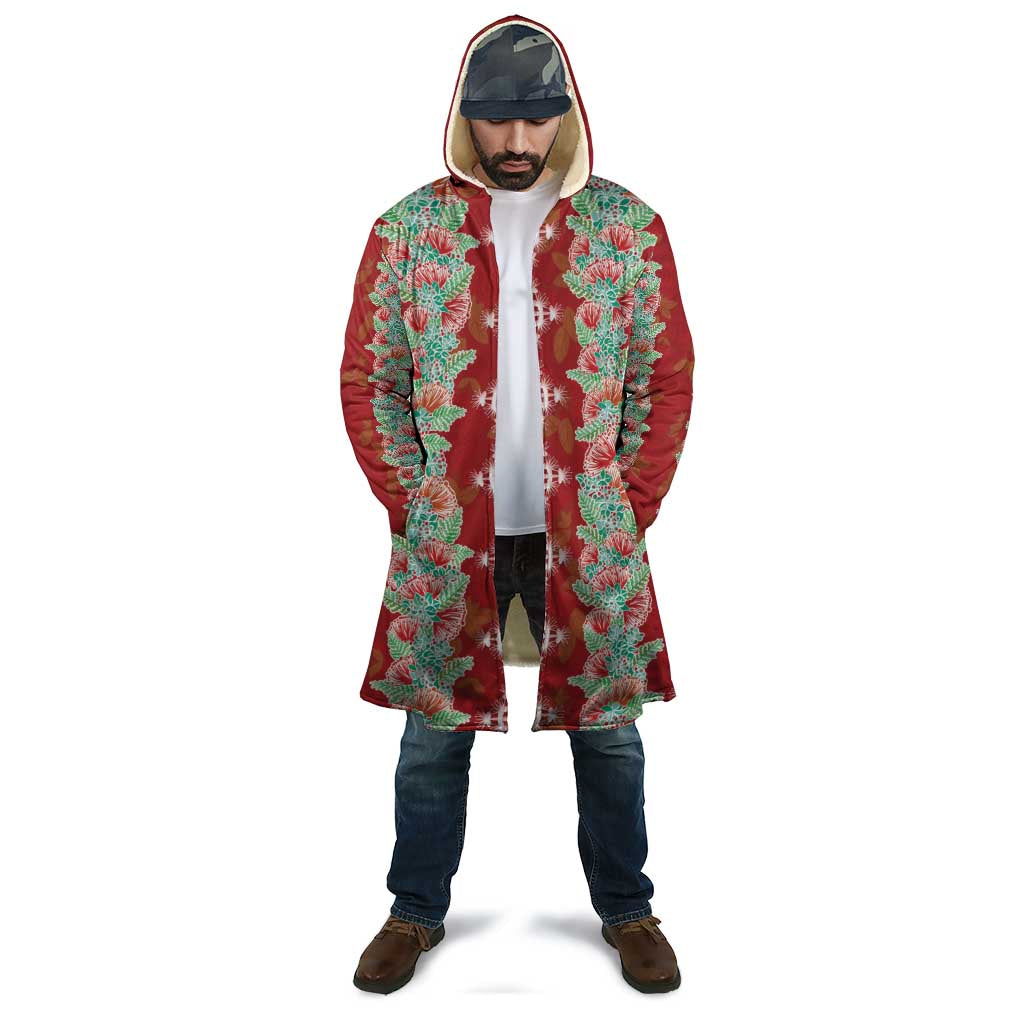 Hawaii Ohia Lehua Cloak Tropical Vibes Crimson