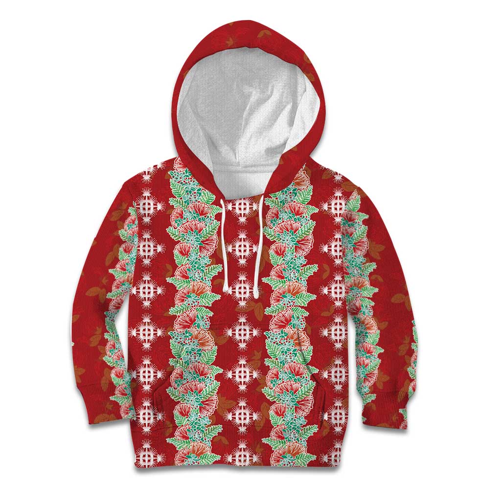 Hawaii Ohia Lehua Kid Hoodie Tropical Vibes Crimson
