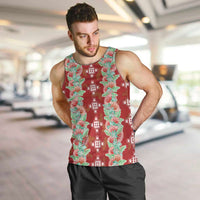 Hawaii Ohia Lehua Men Tank Top Tropical Vibes Crimson LT05 Crimson - Polynesian Pride