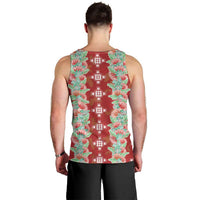 Hawaii Ohia Lehua Men Tank Top Tropical Vibes Crimson LT05 - Polynesian Pride