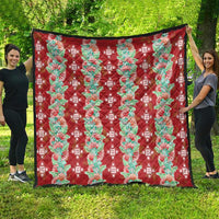 Hawaii Ohia Lehua Quilt Tropical Vibes Crimson