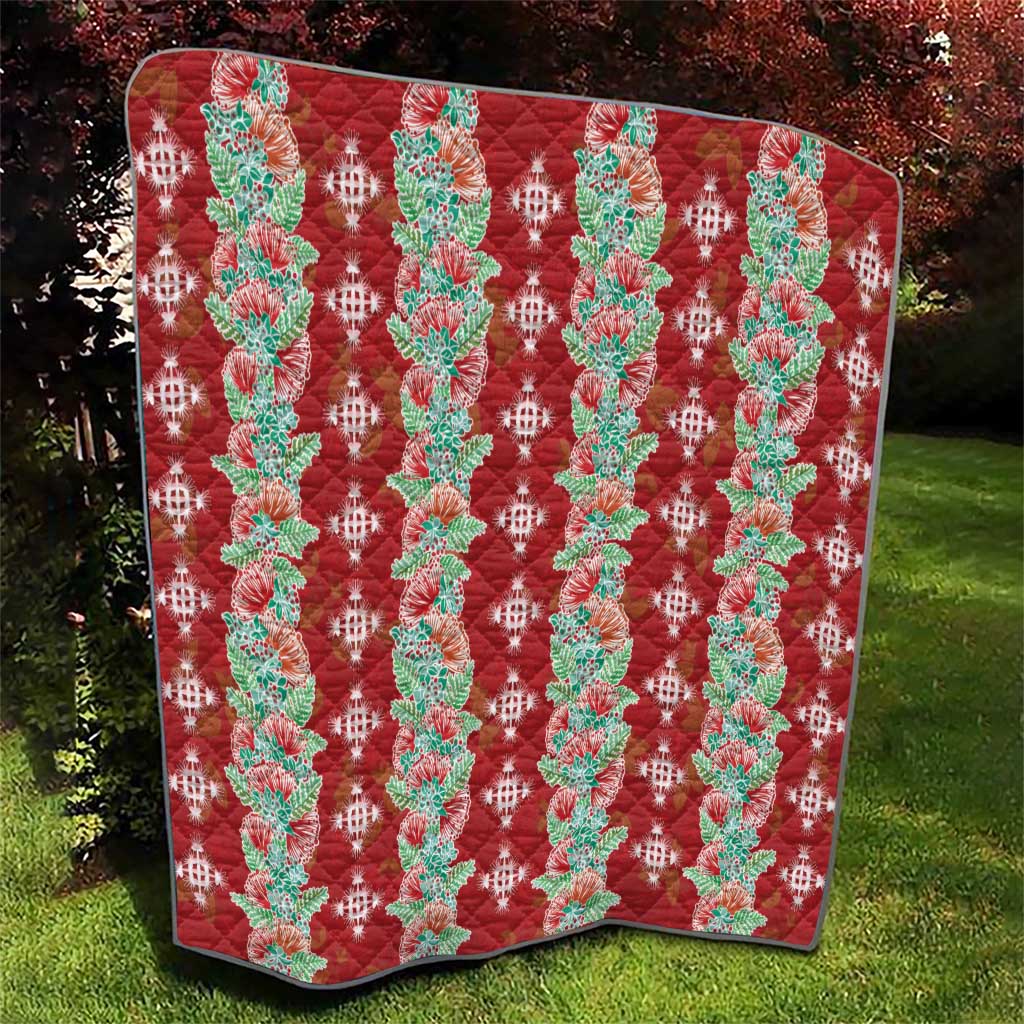 Hawaii Ohia Lehua Quilt Tropical Vibes Crimson