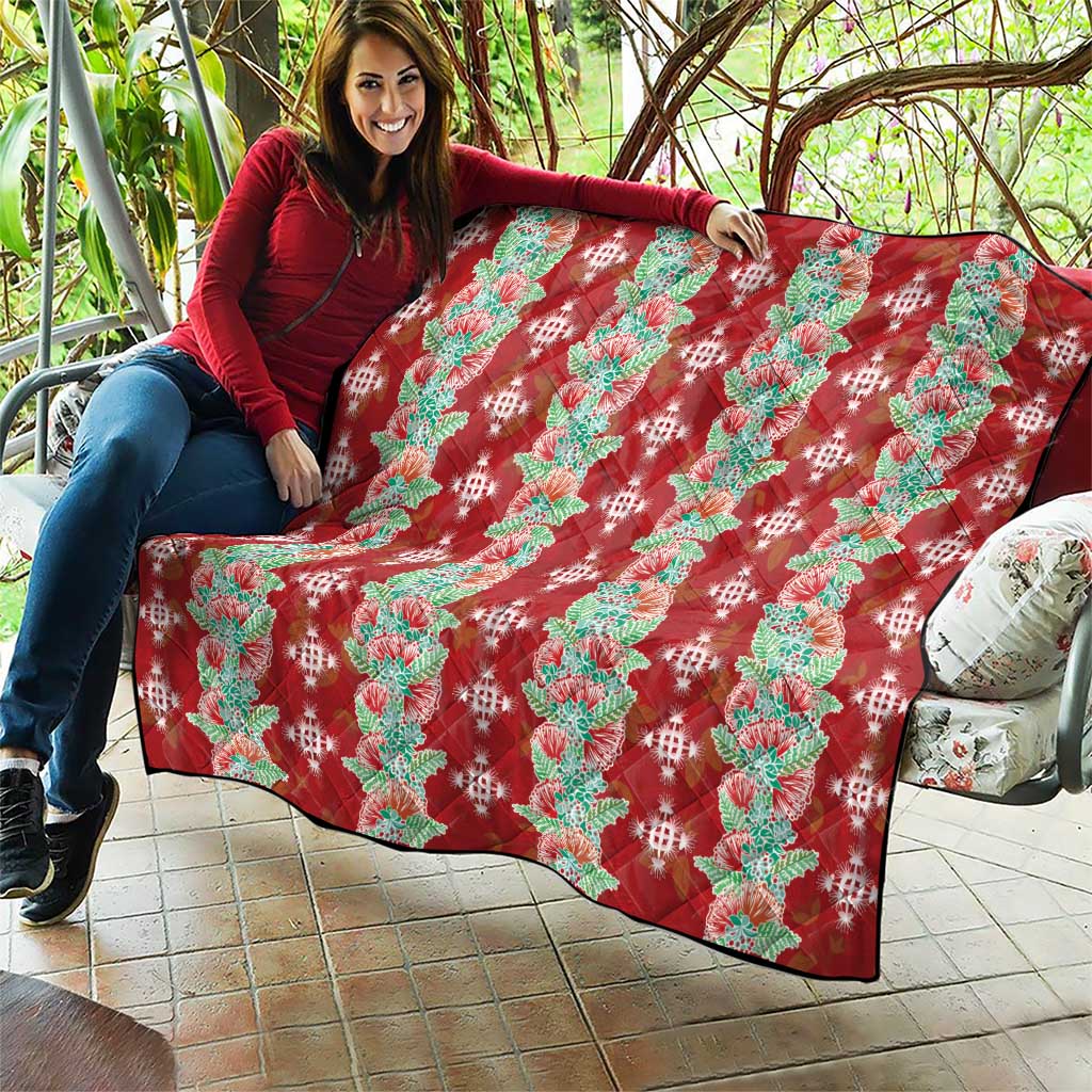 Hawaii Ohia Lehua Quilt Tropical Vibes Crimson