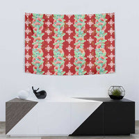 Hawaii Ohia Lehua Tapestry Tropical Vibes Crimson