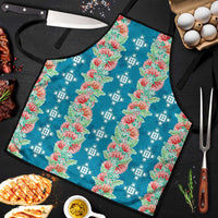 Hawaii Ohia Lehua Apron Tropical Vibes Teal