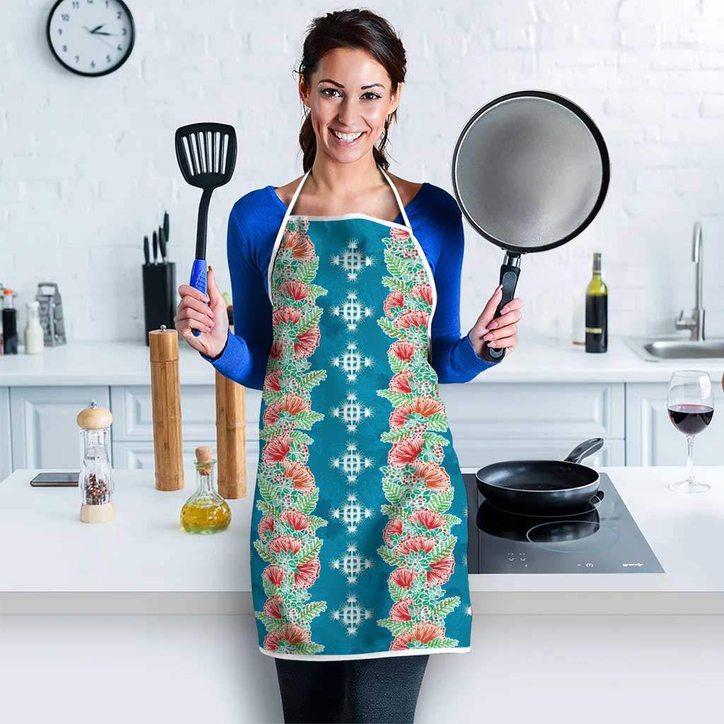 Hawaii Ohia Lehua Apron Tropical Vibes Teal