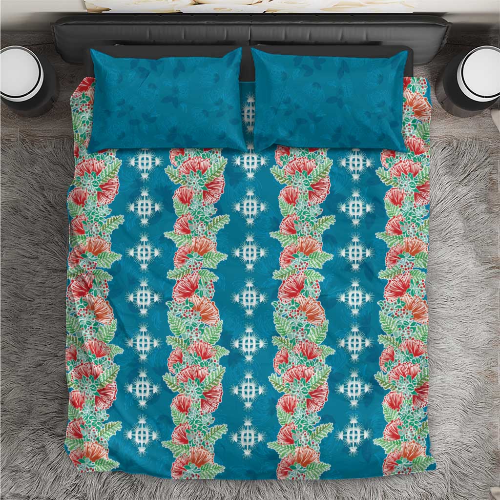 Hawaii Ohia Lehua Bedding Set Tropical Vibes Teal
