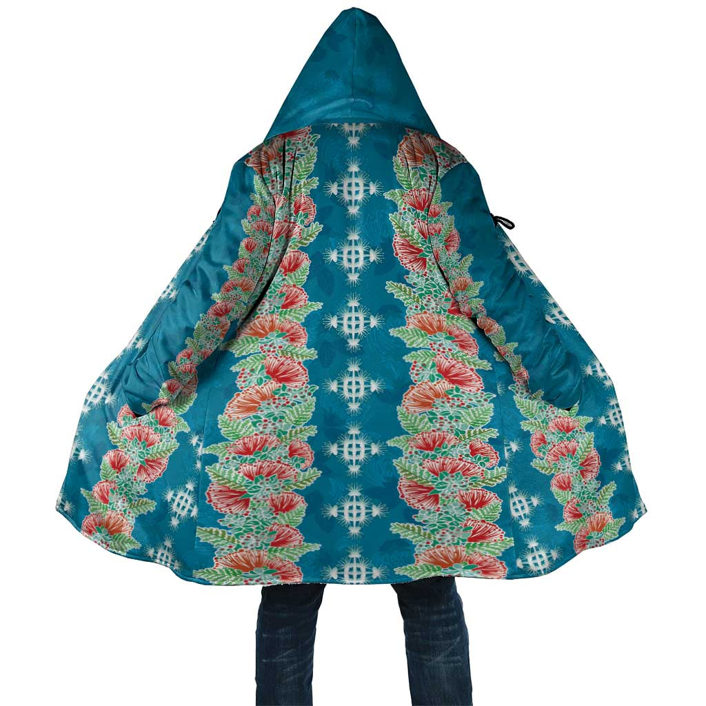 Hawaii Ohia Lehua Cloak Tropical Vibes Teal