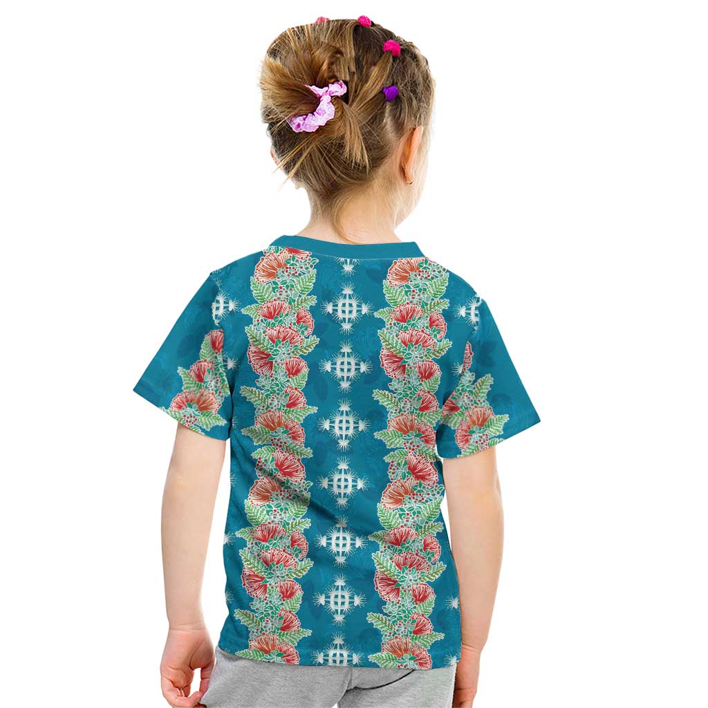 Hawaii Ohia Lehua Kid T Shirt Tropical Vibes Teal