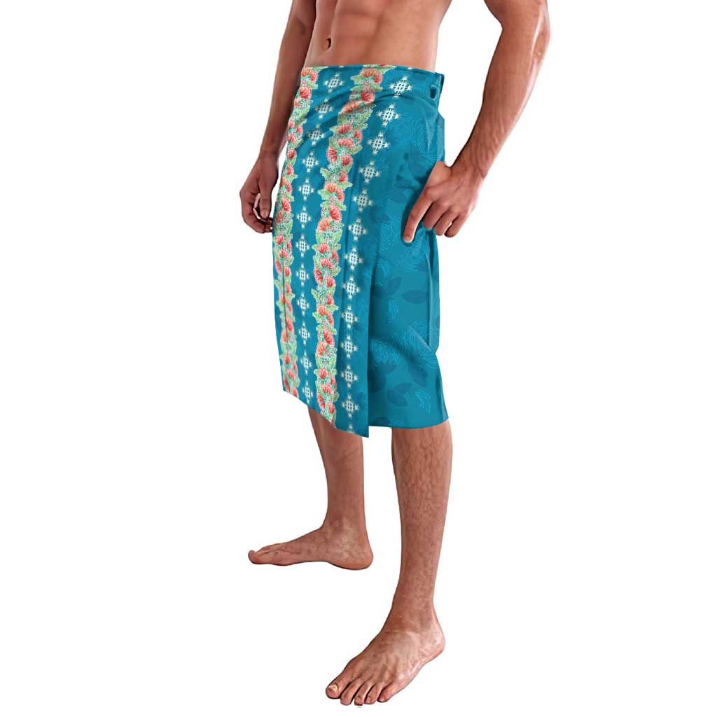 Hawaii Ohia Lehua Lavalava Tropical Vibes Teal