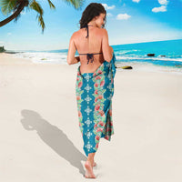 Hawaii Ohia Lehua Sarong Tropical Vibes Teal LT05 - Polynesian Pride