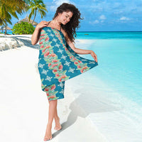 Hawaii Ohia Lehua Sarong Tropical Vibes Teal LT05 - Polynesian Pride