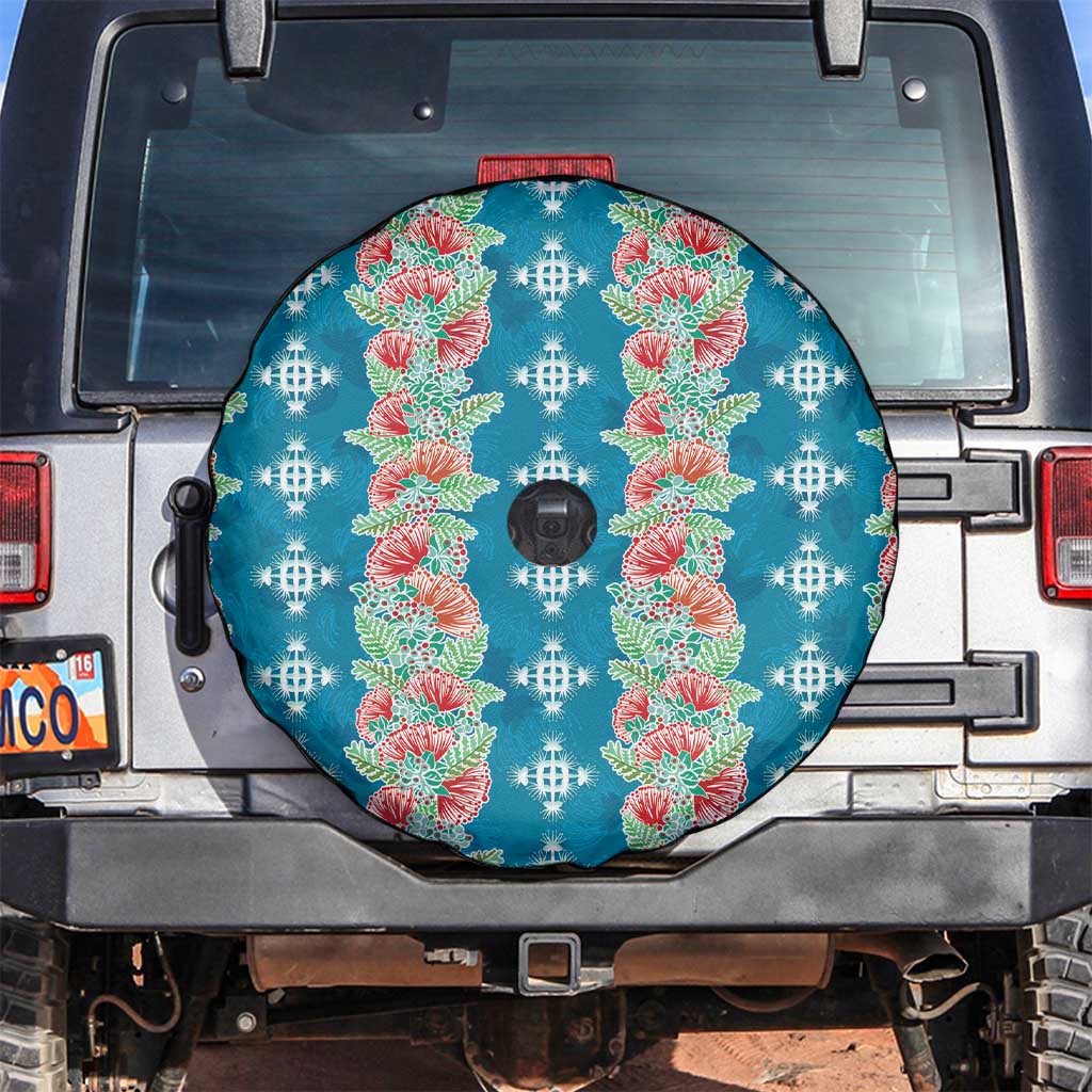 Hawaii Ohia Lehua Spare Tire Cover Tropical Vibes Teal LT05 Teal - Polynesian Pride