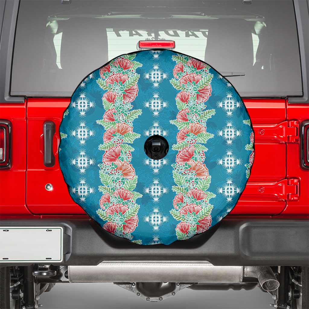 Hawaii Ohia Lehua Spare Tire Cover Tropical Vibes Teal LT05 - Polynesian Pride