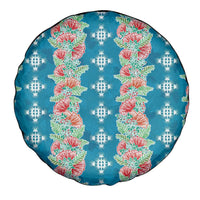 Hawaii Ohia Lehua Spare Tire Cover Tropical Vibes Teal LT05 - Polynesian Pride