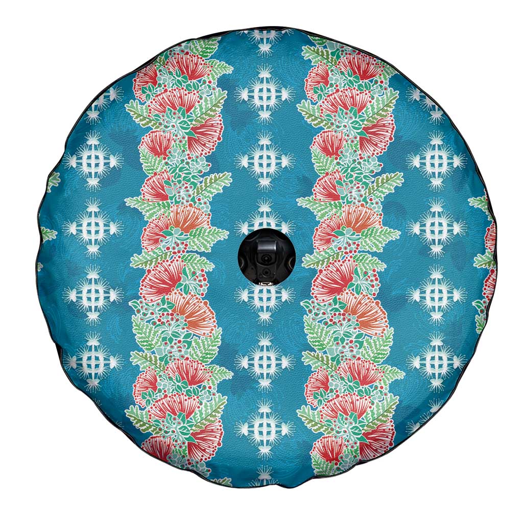 Hawaii Ohia Lehua Spare Tire Cover Tropical Vibes Teal LT05 - Polynesian Pride