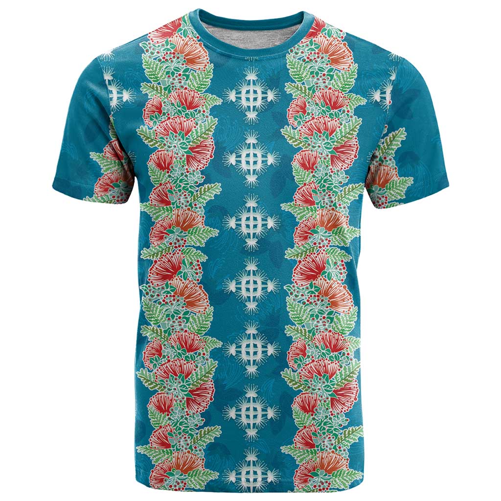 Hawaii Ohia Lehua T Shirt Tropical Vibes Teal