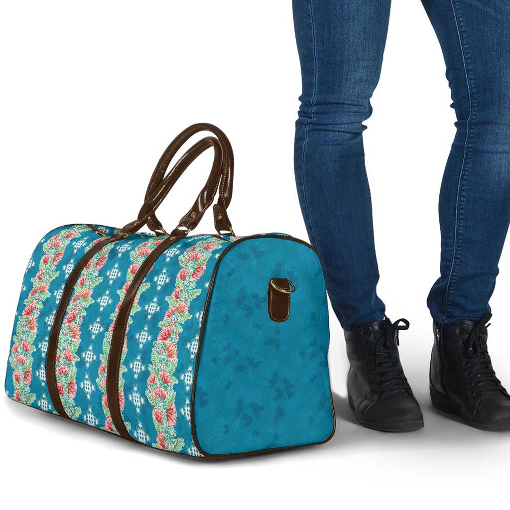 Hawaii Ohia Lehua Travel Bag Tropical Vibes Teal