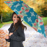 Hawaii Ohia Lehua Umbrella Tropical Vibes Teal LT05 - Polynesian Pride