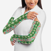 Hawaii Ohia Lehua Arm Sleeves Tropical Vibes Green