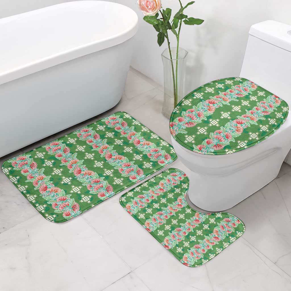 Hawaii Ohia Lehua Bathroom Set Tropical Vibes Green LT05 - Polynesian Pride