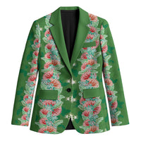 Hawaii Ohia Lehua Blazer Tropical Vibes Green
