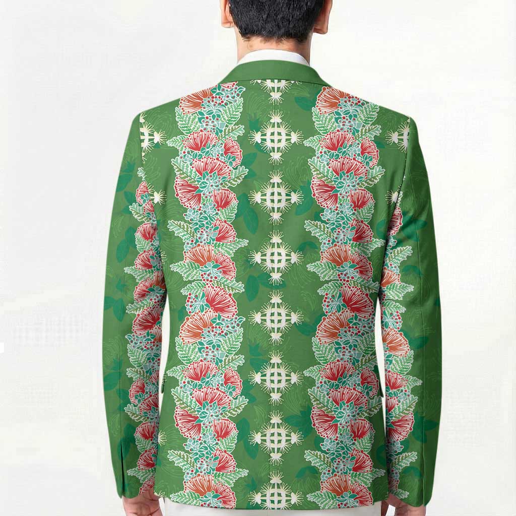 Hawaii Ohia Lehua Blazer Tropical Vibes Green