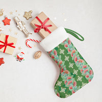 Hawaii Ohia Lehua Christmas Stocking Tropical Vibes Green
