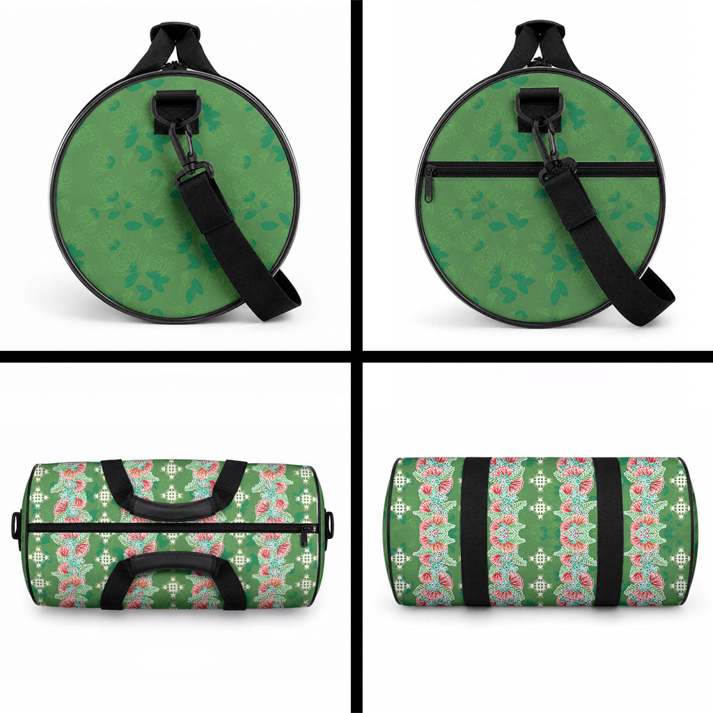 Hawaii Ohia Lehua Duffle Bag Tropical Vibes Green LT05 - Polynesian Pride