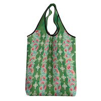 Hawaii Ohia Lehua Grocery Bag Tropical Vibes Green
