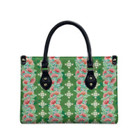 Hawaii Ohia Lehua Leather Bag Tropical Vibes Green