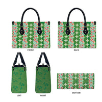 Hawaii Ohia Lehua Leather Bag Tropical Vibes Green