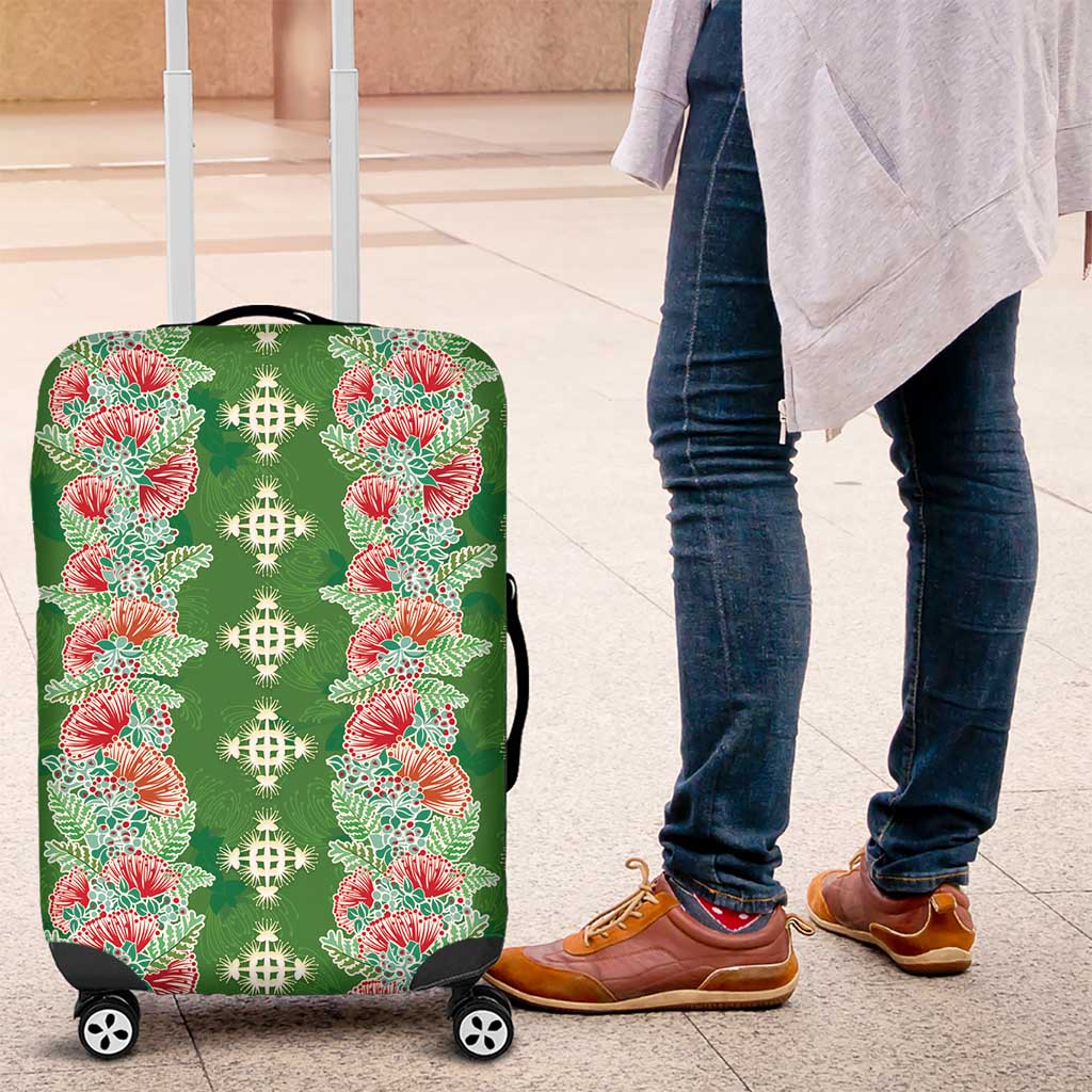 Hawaii Ohia Lehua Luggage Cover Tropical Vibes Green LT05 Green - Polynesian Pride