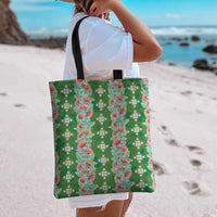 Hawaii Ohia Lehua Tote Bag Tropical Vibes Green