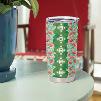 Hawaii Ohia Lehua Tumbler Cup Tropical Vibes Green