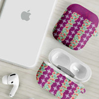 Hawaii Ohia Lehua AirPods Case Tropical Vibes Fuchsia