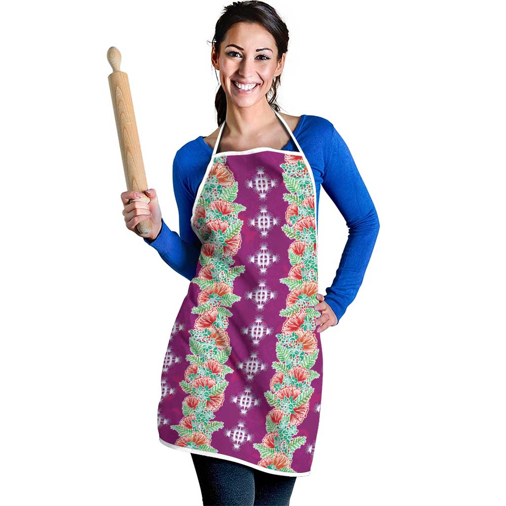 Hawaii Ohia Lehua Apron Tropical Vibes Fuchsia